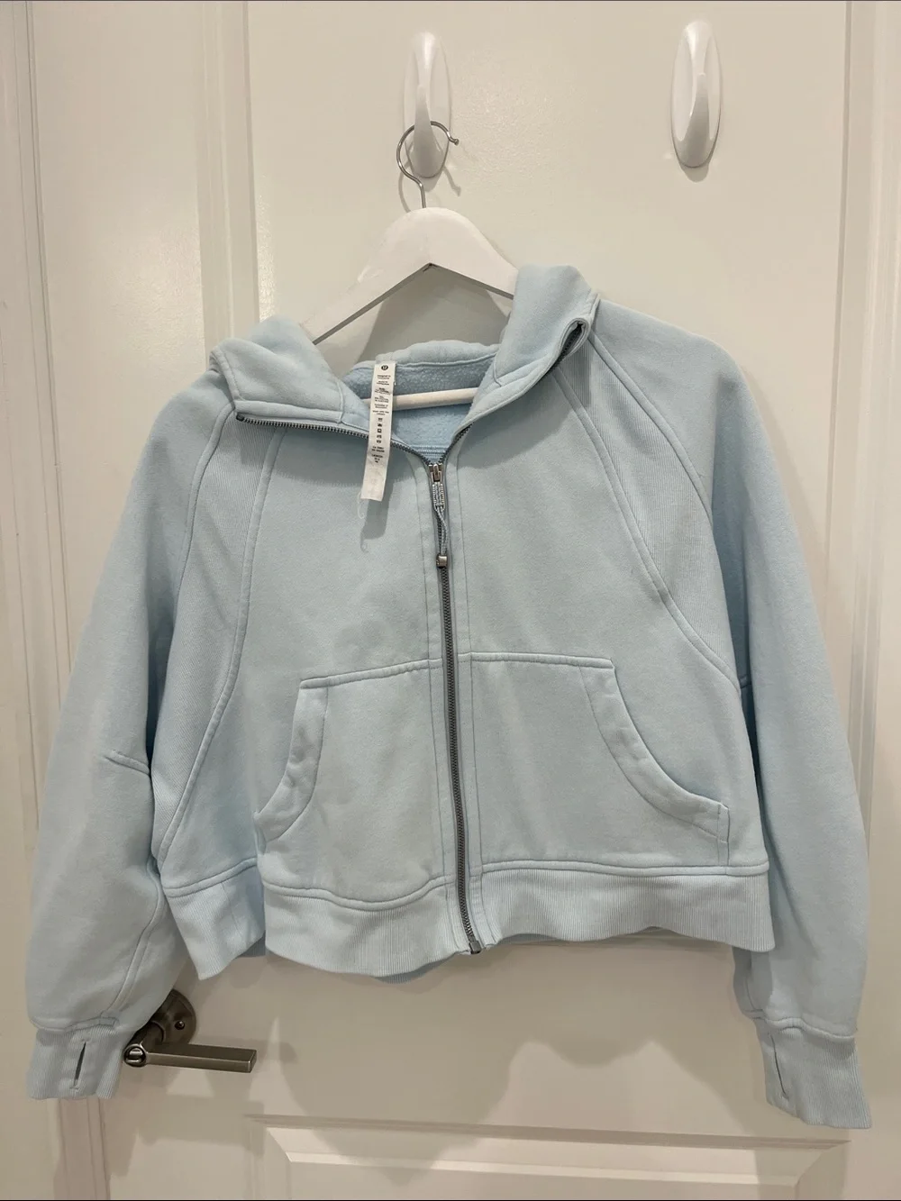 lululemon athletica Pale Blue Full-Zip Hooded Sweatshirt